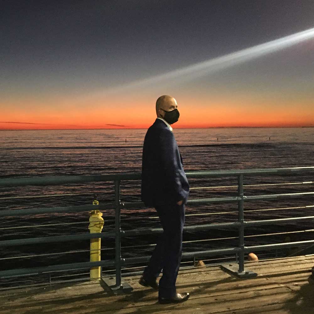 Photo of attorney Dylan Grimes at sunset